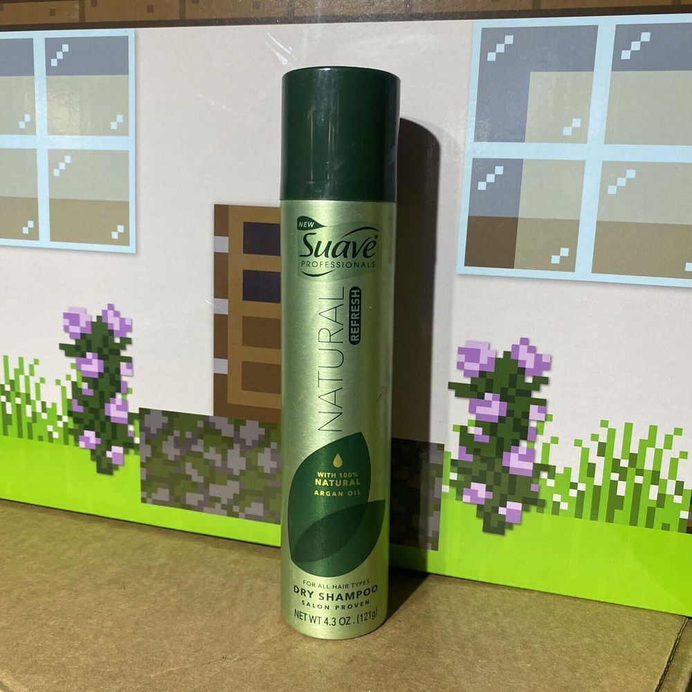 Suave Professionals Natural Refresh Dry‎ Shampoo 100% Natural Argan Oil 4.3 oz